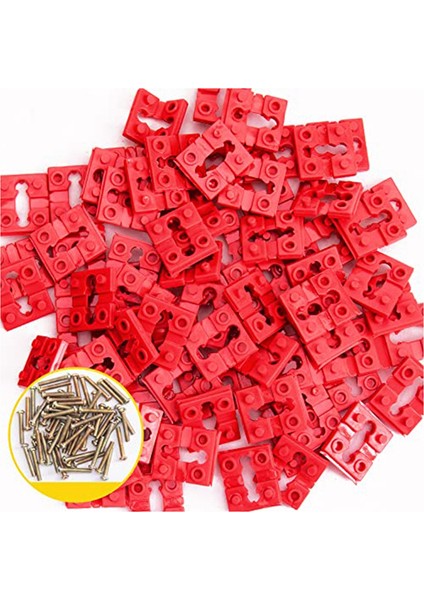 96 Adet Anahtar ve Priz Ara Parçaları Elektrik Kutusu Için Plastik Anahtar ve Alıcı Ara Parçaları + 30 Adet Vida (Yurt Dışından)