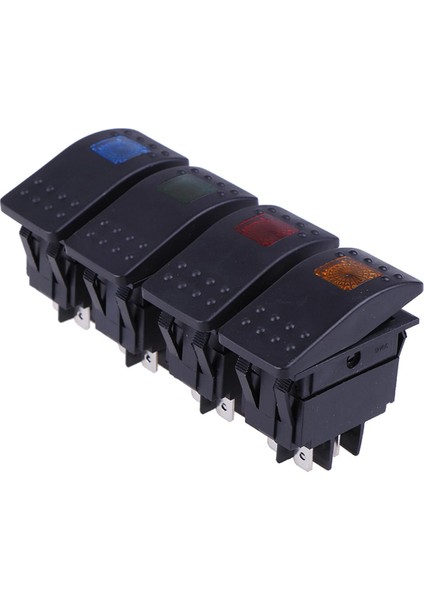 Su Geçirmez Rocker Geçiş Anahtarı Araba Tekne Deniz Rocker Anahtarı Düğmesi 4pin Anahtarı Jessica (Yurt Dışından)