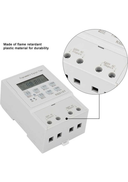 Dijital Zaman Anahtarları Manuel/otomatik Programlanabilir Zamanlayıcı KG316T Ac 220V Elektrikli Ev Aletlerinin Aydınlatılması Için Mikro Bilgisayar (Yurt Dışından) modelleri