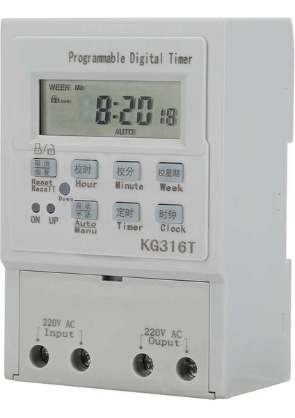 Dijital Zaman Anahtarları Manuel/otomatik Programlanabilir Zamanlayıcı KG316T Ac 220V Elektrikli Ev Aletlerinin Aydınlatılması Için Mikro Bilgisayar (Yurt Dışından) indirimleri