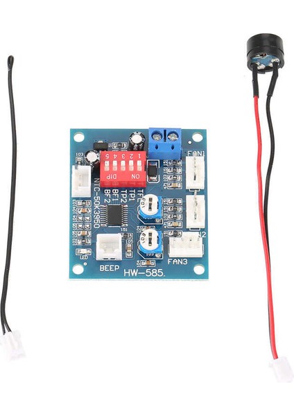 Pc Için 12V Dc Dört Telli Termostat Pwm Fan Hızı Kontrol Cihazı Vali Modülü (Yurt Dışından)