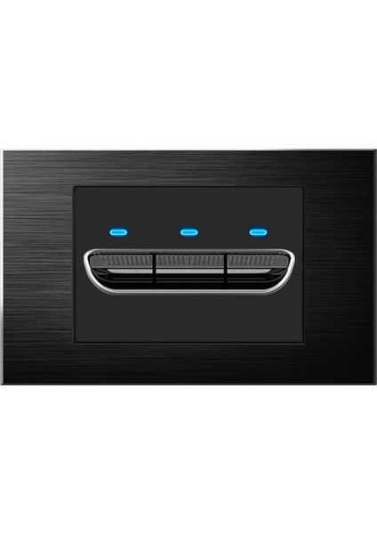 Siyah Metal Tel Çekme 110 V Amerikan Standart Soket 118 Tayvan Amerikan Altı Delikli Soket Duvar Güç Anahtarı Paneli (Yurt Dışından)
