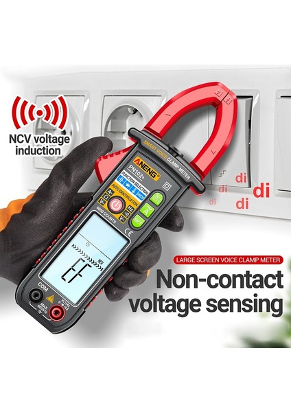 Aneng PN102 Multimetre Ses Yayını Dijital Kelepçe Ampermetre Ncv Gerilim Algılama Direnç Kapasitesi (Yurt Dışından) fiyatları