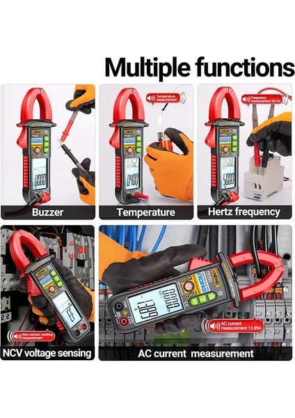 Aneng PN102 Multimetre Ses Yayını Dijital Kelepçe Ampermetre Ncv Gerilim Algılama Direnç Kapasitesi (Yurt Dışından) fırsatları