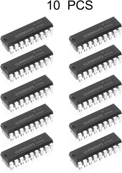 10 Adet ULN2803A Transistör Dizisi-8 Npn Ic Doğrudan Ekleme Darlington Sürücü (Yurt Dışından)