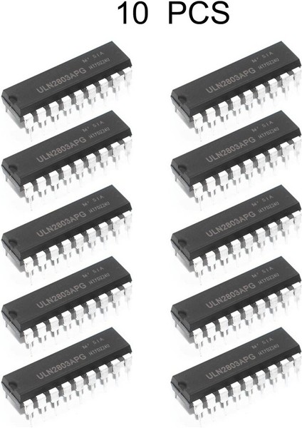 10 Adet ULN2803A Transistör Dizisi-8 Npn Ic Doğrudan Ekleme Darlington Sürücü (Yurt Dışından)