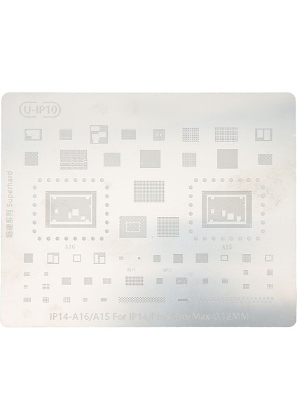 Bga Reball Şablonu, Sıkı Uyum Kompakt Yüksek Sıcaklığa Dayanıklı Paslanmaz Çelik Bga Reball Şablonu, 14 Pro Için (Yurt Dışından) fiyatları