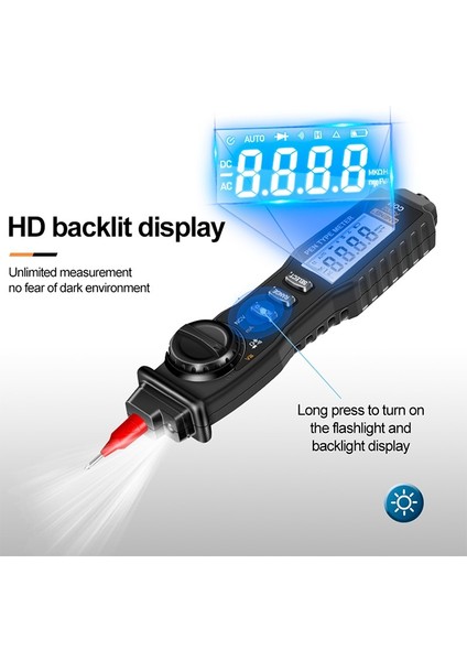 Aneng Dijital Multimetre Kalemi (A3002) Gerilim Akım Test Cihazı 4000 Sayım Hd Arkadan Aydınlatmalı Ekran (Yurt Dışından) indirimleri