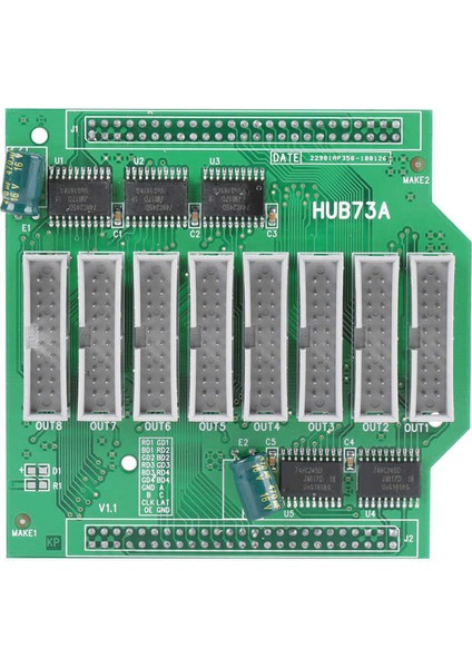 8 Çıkış Arayüzü Dönüştürme Hub'ına Sahip Ekran Kontrol Sistemi Için LED Denetleyici Kartı Adaptörü (Yurt Dışından)