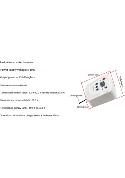 Adet Soket Termostat Beyaz Akıllı Dijital Ekran Termostat Elektronik Termostat Anahtar Priz Ab Tak (Yurt Dışından)
