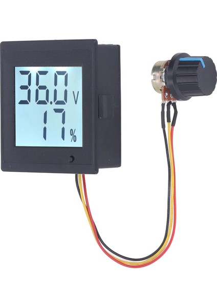 Motor Hız Regülatörü, Gürültü Yok Anahtarı Dc Motor Hız Regülatörü Güç Göstergesi Aşırı Yük Durdurma Çıkışı DC12-36V Dıy Için (Yurt Dışından)