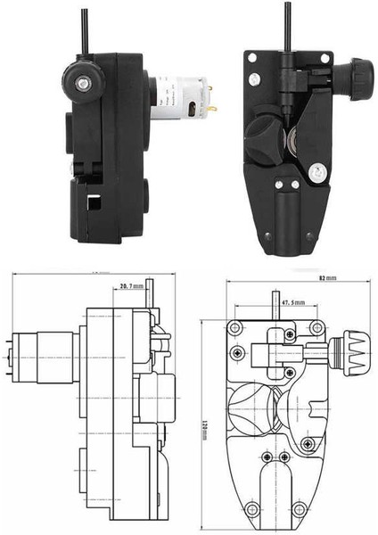 Mıg Kaynak Makinesi Rulo Tel Besleme Motoru Dc 24V 10W 0.6-1.0mm Lehimleme Besleyici Akı Çekirdeği Otomatik Tedarik (Yurt Dışından)