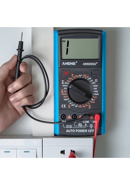 AN9205A+ LCD Ekran 1999 Sayım Transistör Diyot Metre Test Cihazı Ac/dc Akım Gerilim Dijital Multimetre Test Voltmetre Weerstand Kapasite (Yurt Dışından)