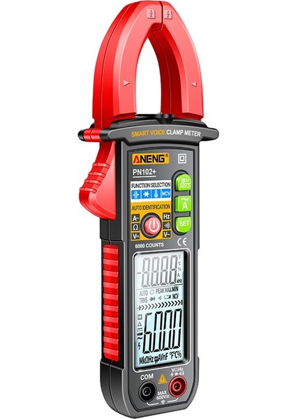 Temassız Sensörlü Kelepçe Multimetre, Ses Yayını Dijital Multitester, Dc/ac Akım Dc Gerilim Ölçer Voltmetre Direnç Kapasite Frekans Sıcaklık Buzzer Fenerli Diyot Test Cihazı (Yurt Dışından) fiyatları