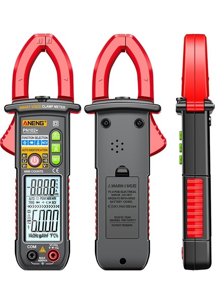 Temassız Sensörlü Kelepçe Multimetre, Ses Yayını Dijital Multitester, Dc/ac Akım Dc Gerilim Ölçer Voltmetre Direnç Kapasite Frekans Sıcaklık Buzzer Fenerli Diyot Test Cihazı (Yurt Dışından) modelleri