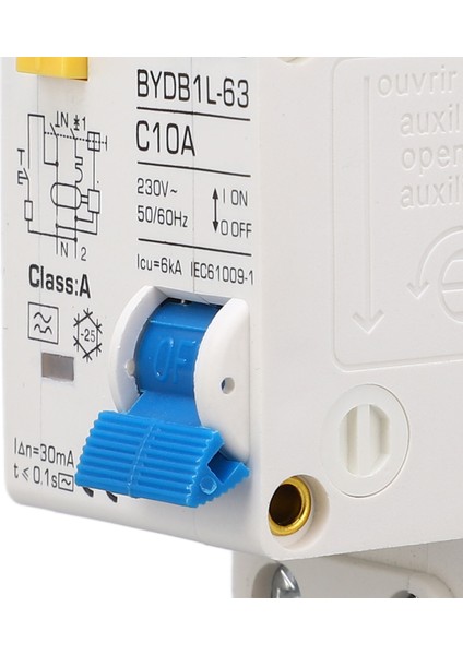 Ac Devre Kesici, 30MA Kaçak Koruma Akımı Aşırı Yük Koruma Anahtarı Ev Için Geniş Uygulama 1p+N (Yurt Dışından) indirimleri