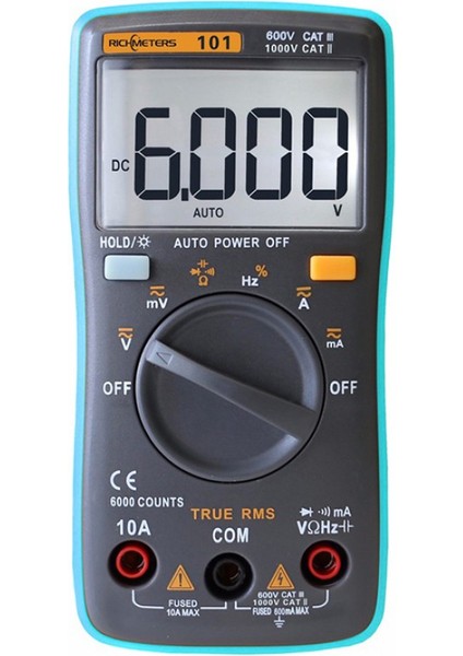RM101 Dijital Multimetre 6000 Sayımlı Arka Işık (Yurt Dışından) fiyatları