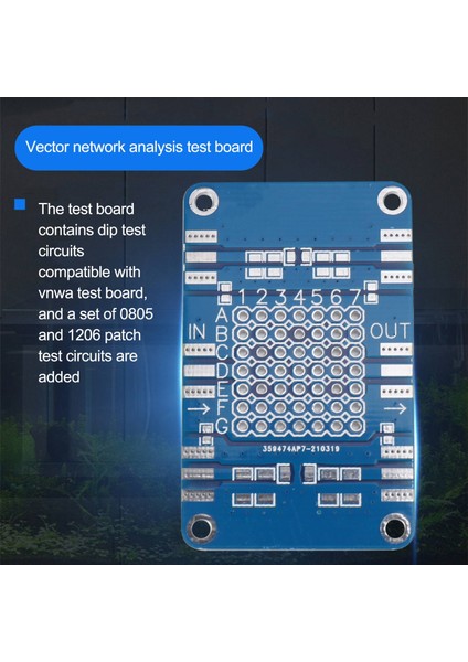 Nanovna Test Tahtası Kiti Dayanıklı Doğru Ağ Analizi Test Kartı Demo Kartı Yüksek Kaliteli Geliştirme Kartı (Yurt Dışından)