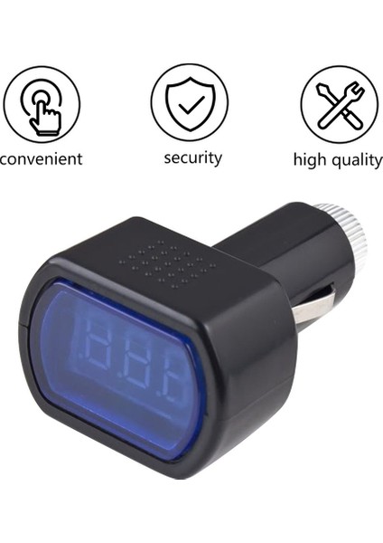 Oto Araç Aküsü Için LED Ekran Elektrik Gerilim Ölçer - Siyah ve Mavi (Yurt Dışından) modelleri