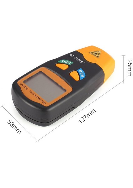 Ma DT2234C+ LCD Dijital Mini Temassız Lazer Fotoğraf Takometre Rpm Hız Test Cihazı-Gri ve Turuncu (Yurt Dışından) indirimleri