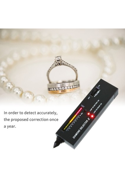 Ha Elmas Taşlar Test Cihazı Kalem Taşınabilir Taş Seçici Aracı LED Göstergesi-Siyah (Yurt Dışından) modelleri