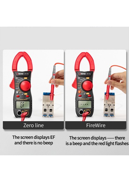 Aneng Kelepçe Multimetre Dijital Gerilim Test Cihazı 0 ~ 600 V Arkadan Aydınlatmalı Ekran ST170 (Yurt Dışından)