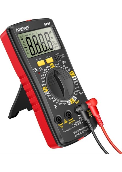 Dijital Multimetre Ac/dc Gerilim Ölçer Ampermetre Ohmmetre Voltmetre Multitester Diyot Direnç Kapasite Ölçer Elektrik Ölçer Ampermetre Aracı (Yurt Dışından) fiyatları