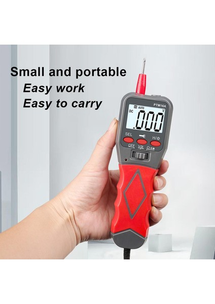 El Kalem Tipi Dijital Multimetre Dc/ac Gerilim Ölçer Direnç Diyot Süreklilik Test Cihazı Arka Işık LCD Ekran (Yurt Dışından)
