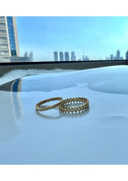 14 Ayar Altın Tamtur Tohum Yüzük KRS089-14GR fırsatları