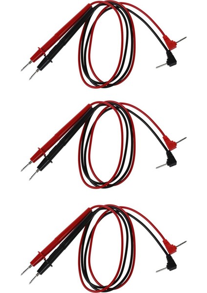 3x Multimetre Metre Evrensel Test Ucu Probu Tel Kablo 1000V 0.8m (Yurt Dışından)