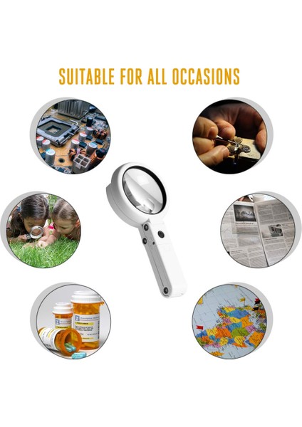 Büyüteç Led-1 x El Tipi Büyüteç 1 x Kullanım Kılavuzu 1 x USB Şarj Kablosu 1 x Lens Temizleme Bezi-… (Yurt Dışından) indirimleri