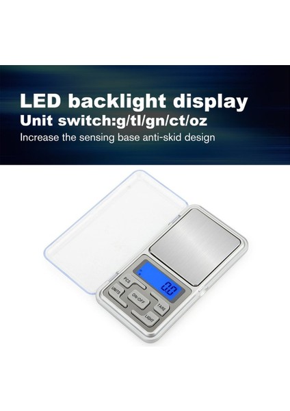 HT-668B 500G/0.1G Altın Gümüş Takılar Için Hassas Dijital Terazi - Gümüş (Yurt Dışından) modelleri