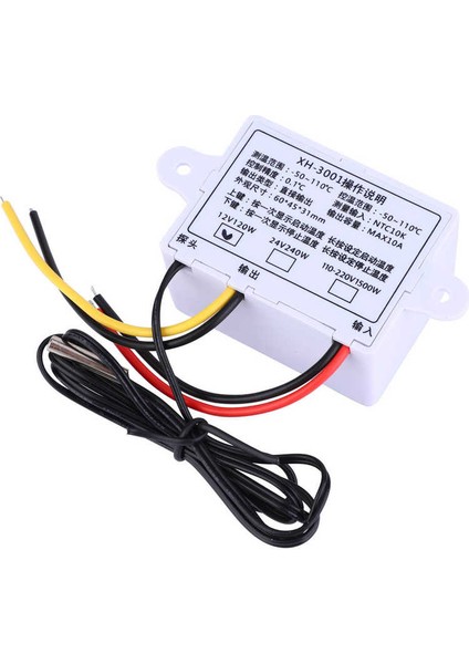 Dc 12V 120W Dijital LED Sıcaklık Kontrol Termostat Anahtarı Su Geçirmez Sensör Yalıtımlı Prob Programlanabilir Isıtma ile (Yurt Dışından)