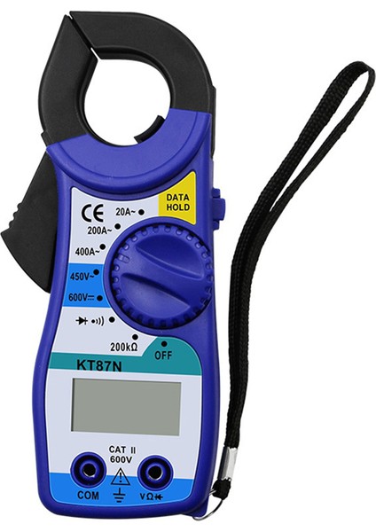 KT87N Dijital Multimetre Amper Pens Metre Kerpeten Ac/dc Akım Gerilim Test Cihazı Frekans Sayacı Güç Ölçer Testi Dayanıklı Mavi (Yurt Dışından)