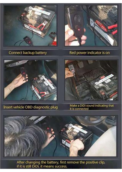 Araç Teşhis Aracı-1 x Algılama Aracı-Siyah ve Kırmızı (Yurt Dışından)