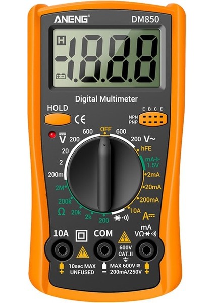 DM850 Dijital Multimetre Ac&dc Gerilim Ölçümü 1999MULTIMETRE Sayımı (Yurt Dışından) fırsatları