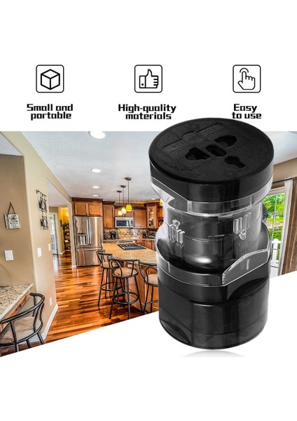 Profesyonel Evrensel Dünya Çapında Seyahat Şarj Cihazı Güç Adaptörü Soket Dönüştürücü - Siyah (Yurt Dışından) indirimleri