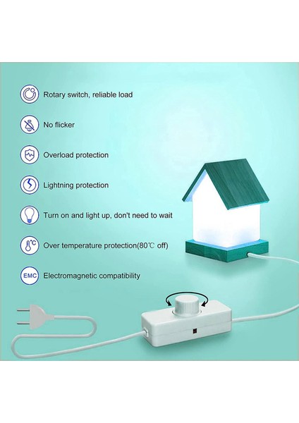 Kısılabilir 3-100W Led/akkor Beyaz Için Hat Içi LED Dimmer Anahtarı (Yurt Dışından)