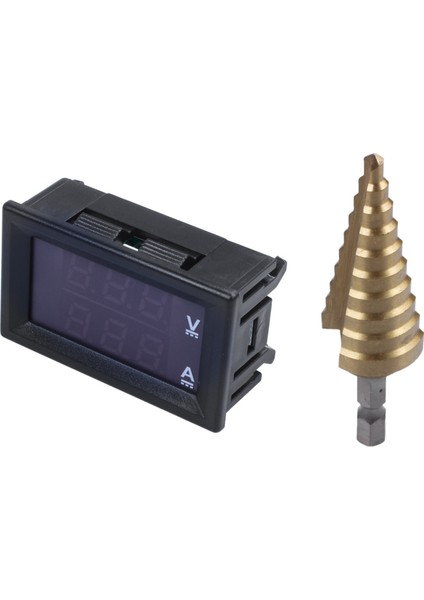 1 Adet DC0-100V 10A LED Dc Çift Ekran Dijital Gerilim Akım Ölçer Kafası, Ince Ayar ve 1 Adet 4-22MM Hss 4241 Hex Titanyum Koni Matkap Ucu Sac Için Delik Kesici (Yurt Dışından) fiyatları