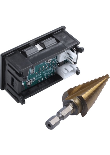 1 Adet DC0-100V 10A LED Dc Çift Ekran Dijital Gerilim Akım Ölçer Kafası, Ince Ayar ve 1 Adet 4-22MM Hss 4241 Hex Titanyum Koni Matkap Ucu Sac Için Delik Kesici (Yurt Dışından) modelleri