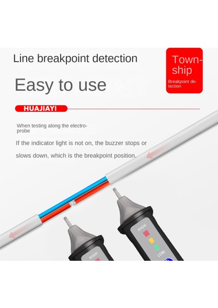 Huajıayı Gerilim Test Cihazı Voltmetre Kalem Ac 12-1000 V LED Alarm Sensörü ile Taşınabilir Profesyonel Su Geçirmez Led'ler (Yurt Dışından) indirimleri