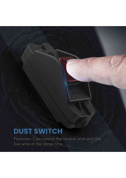 30A 220V JR-617 Su Geçirmez Hat Orta Anahtarı Hat Anahtarı Düz Yuvarlak Çizgi Gümüş Kontak Çift Kesim Toz Geçirmez Anahtarı (Yurt Dışından) modelleri