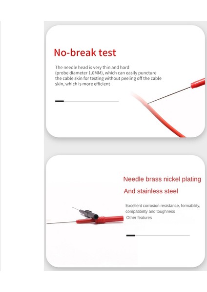 Adet T0162 Test Pimi Arka Pin Ölçer Kalem 3.5 cm Pa Soket Elektrik Testi ile 4 mm Istiflenebilir Muz Soket Elektrik Testi (Yurt Dışından) fırsatları