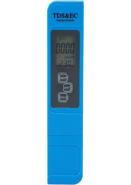 Tds Ec Metre Sıcaklık Test Cihazı Kalem 3'ü 1 Arada Fonksiyon Iletkenlik Su Kalitesi Ölçüm Aracı Tds Ec Test Cihazı 0-9990 Ppm 15% (Yurt Dışından)