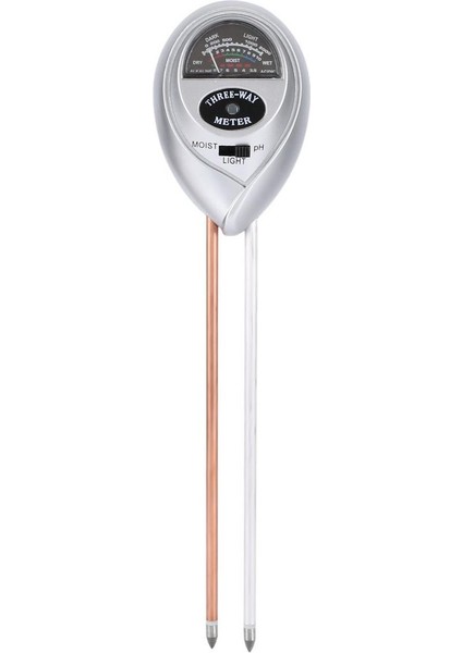 3'ü 1 Arada Toprak Higrometresi Toprak Termometresi Nem Ölçer ve Güneş Işığı Probu - Yeşil (Yurt Dışından)