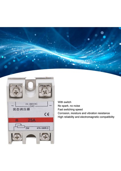 25A Katı Hal Röle Modülü Metal Soğutucu Ssvr Direnç Voltaj Regülatörü (Yurt Dışından) indirimleri