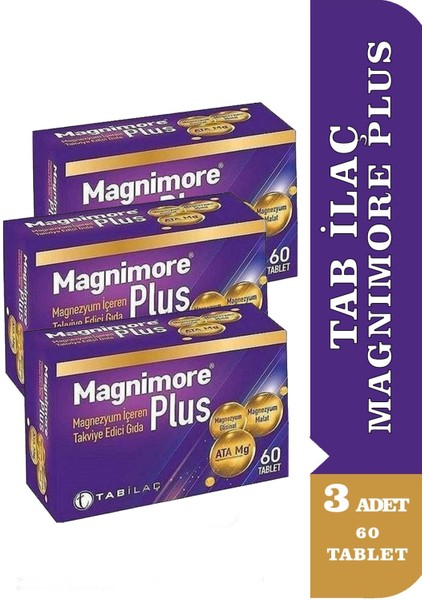 Tab Magnimore Plus 60 Tablet 3 Adet
