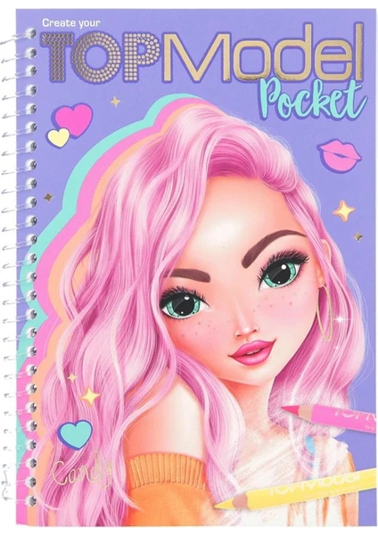 Top Model Pocket Coloring Book 0411803-a