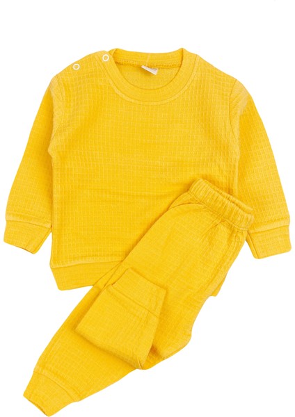 Penye Bebek Pijama Takımı Sarı