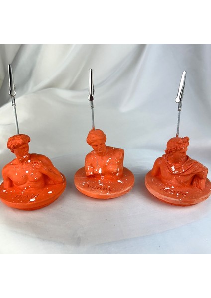 Turuncu Venus David ve Apollo Kaideli Heykel Splash Not Tutucu 3'lü Set Fotoğraf Tutucu fiyatları